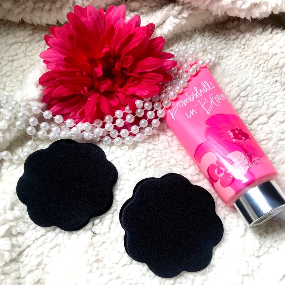 Black Reusable Fabric Silicone Nipple Covers